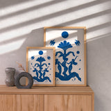 Affiche - Dualité Bleue Astrid Lajarrige