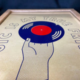 Affiche vinyle - Music is my true friend Joe Carry