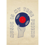 Affiche - Music is my true friend Joe Carry