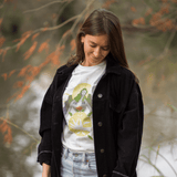 Tshirt fabrique en france Floraison Benoit Drigny femme